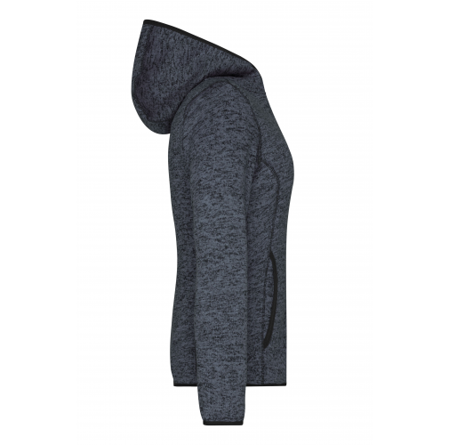 Ladies\' Knitted Fleece Hoody