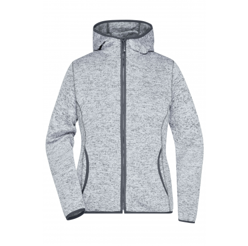 Ladies\' Knitted Fleece Hoody