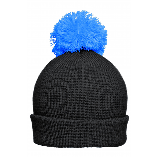 Pompon Hat with Brim
