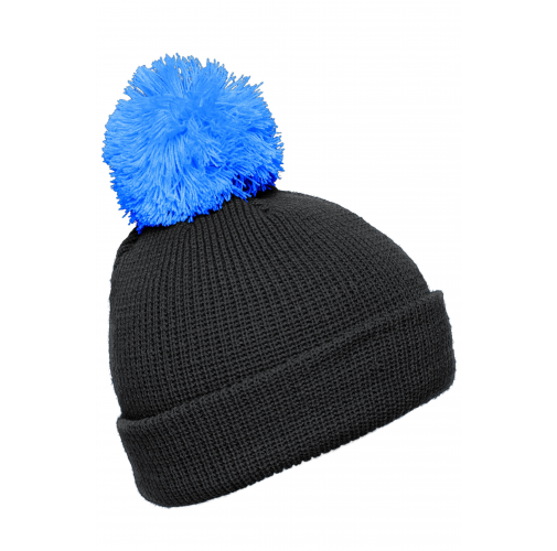 Pompon Hat with Brim