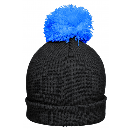 Pompon Hat with Brim