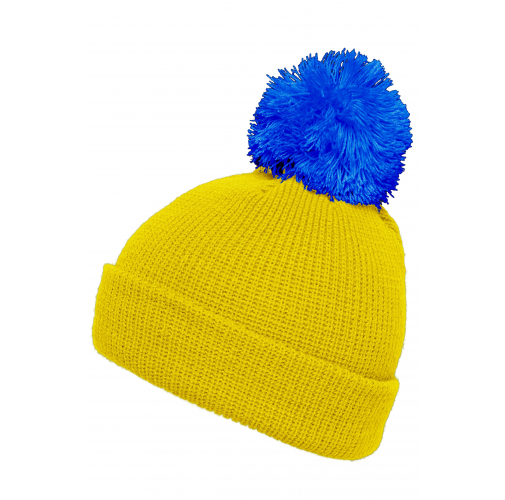 Pompon Hat with Brim