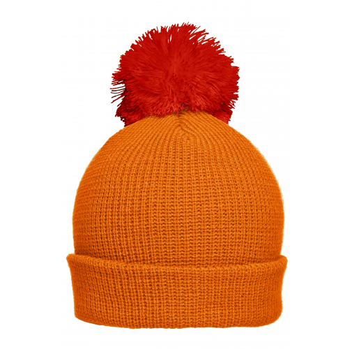 Pompon Hat with Brim