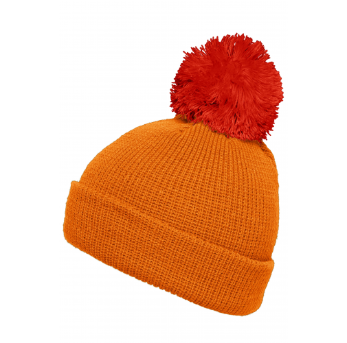 Pompon Hat with Brim