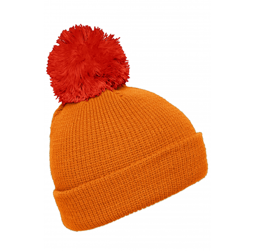 Pompon Hat with Brim