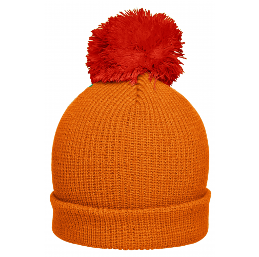 Pompon Hat with Brim