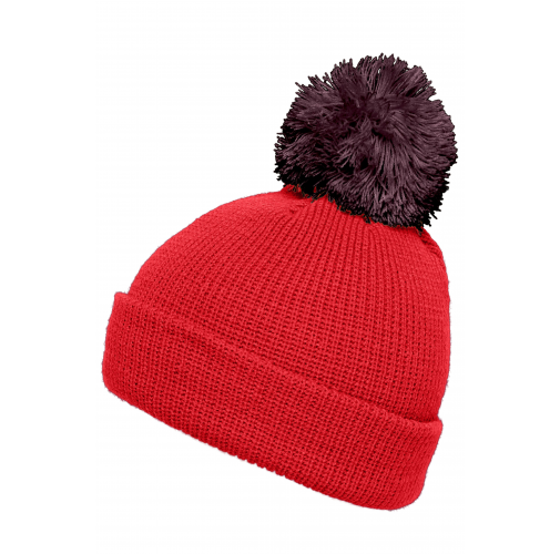 Pompon Hat with Brim