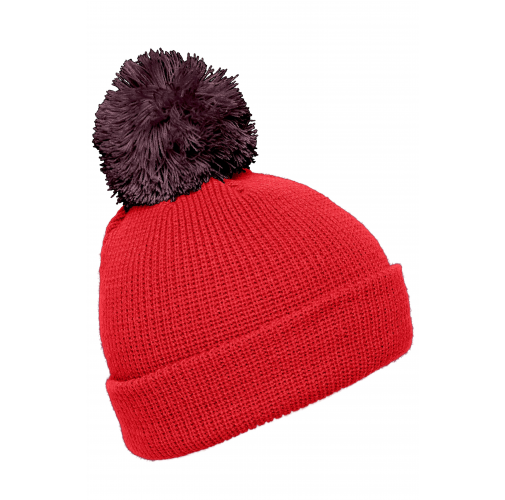 Pompon Hat with Brim