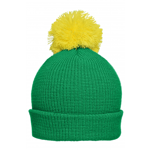 Pompon Hat with Brim