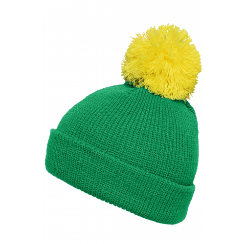 Pompon Hat with Brim