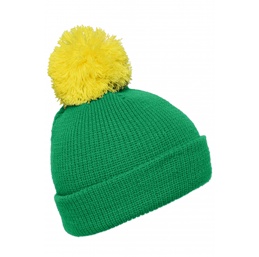 Pompon Hat with Brim