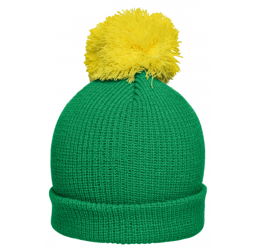 Pompon Hat with Brim