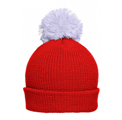 Pompon Hat with Brim