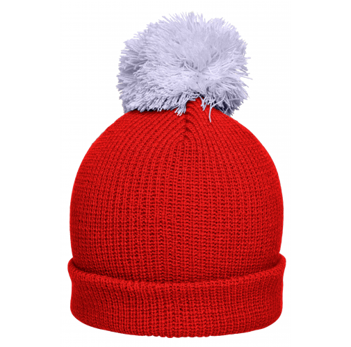 Pompon Hat with Brim
