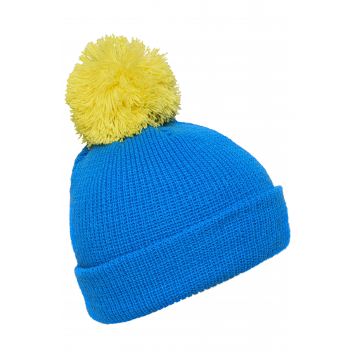 Pompon Hat with Brim