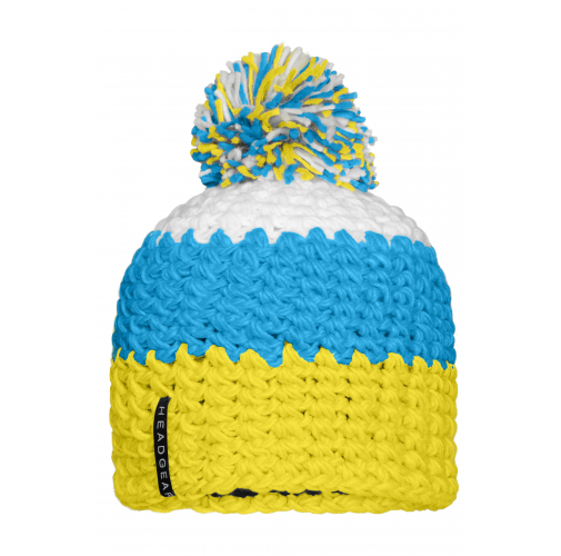 Crocheted Cap with Pompon