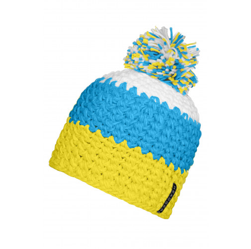 Crocheted Cap with Pompon
