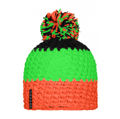 Crocheted Cap with Pompon