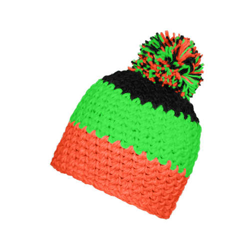 Crocheted Cap with Pompon