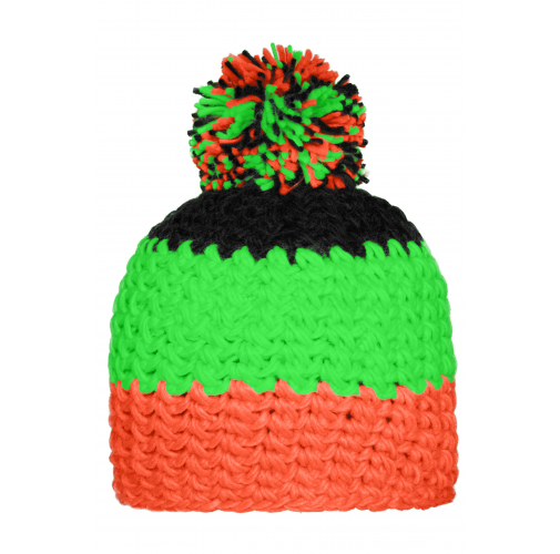 Crocheted Cap with Pompon