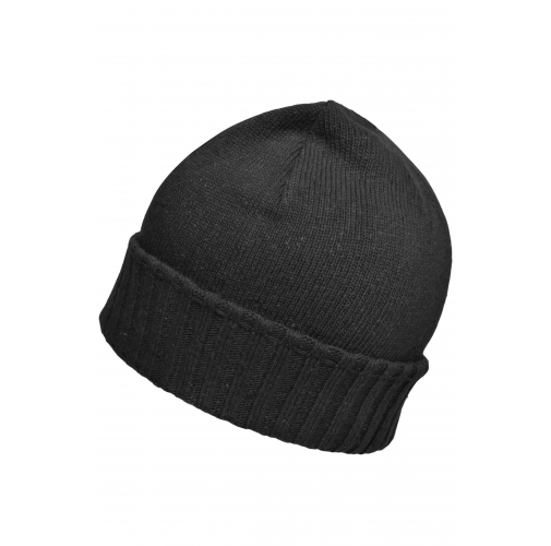black Melange Hat Basic