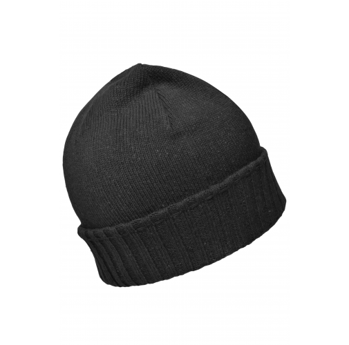 black Melange Hat Basic