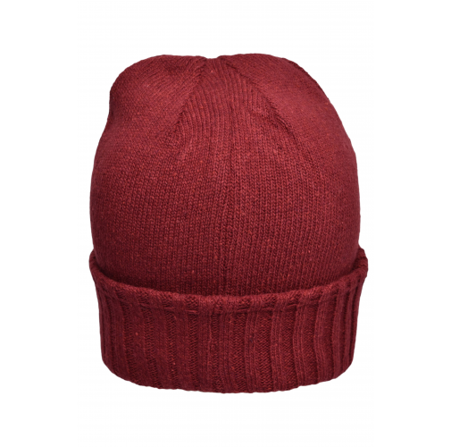 dark-red Melange Hat Basic