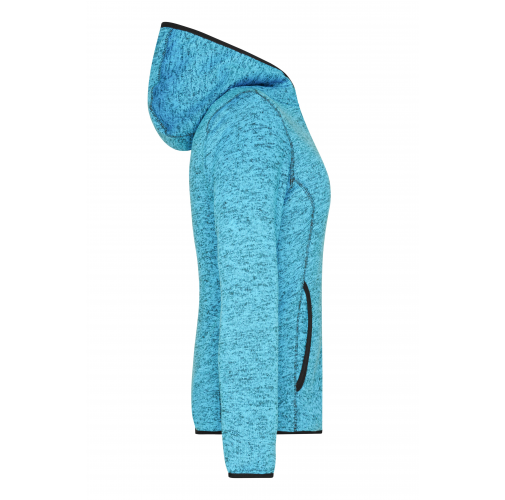 Ladies\' Knitted Fleece Hoody