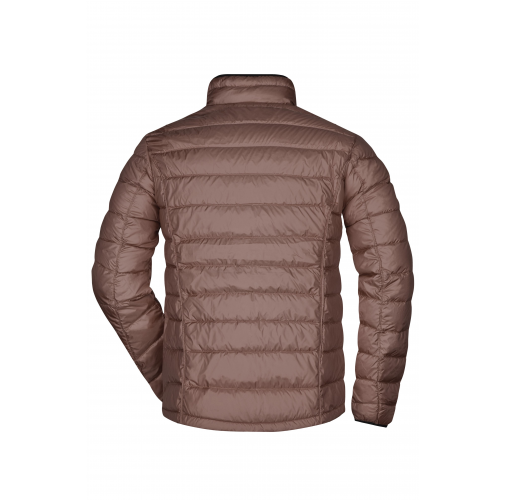 coffee/black Men's Quilted Down Jacket