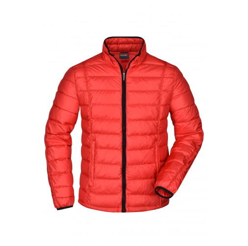 red/black Men's Quilted Down Jacket