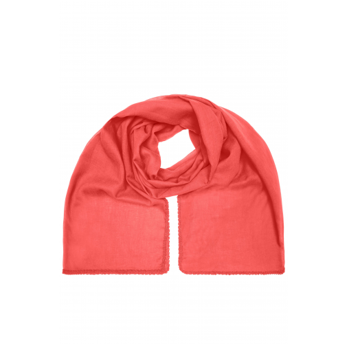 coral Cotton Scarf