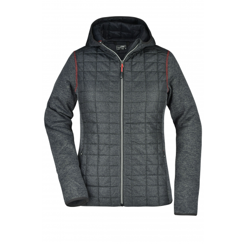 LADIES' KNITTED HYBRID JACKET