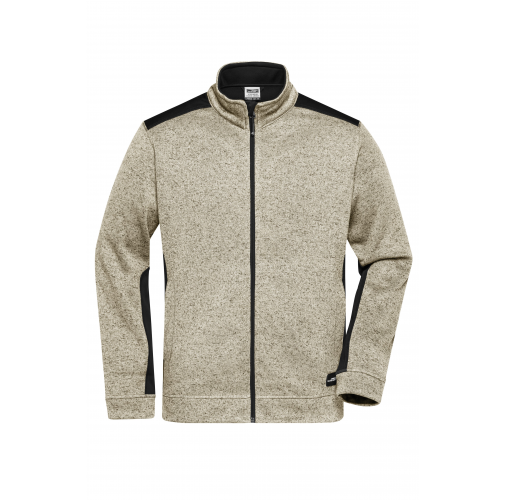 Men\'s Knitted Workwear Fleece Jacket - STRONG -