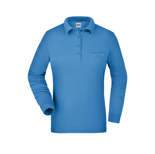 Ladies' Workwear Polo Pocket Longsleeve