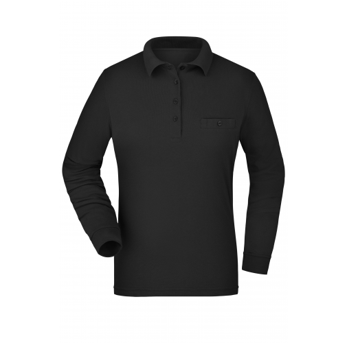 Ladies\' Workwear Polo Pocket Longsleeve