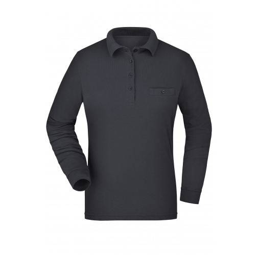 Ladies\' Workwear Polo Pocket Longsleeve