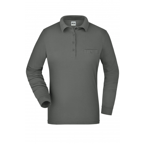 Ladies\' Workwear Polo Pocket Longsleeve