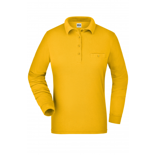 Ladies\' Workwear Polo Pocket Longsleeve