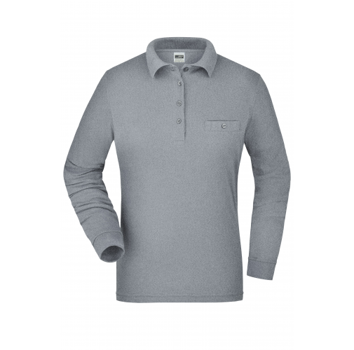 Ladies\' Workwear Polo Pocket Longsleeve