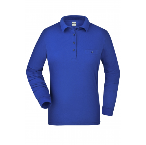 Ladies\' Workwear Polo Pocket Longsleeve