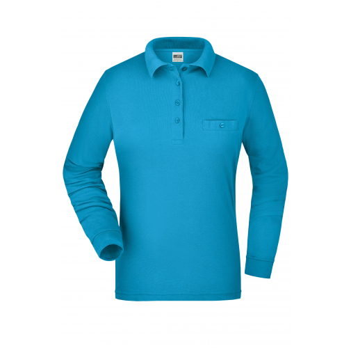 Ladies\' Workwear Polo Pocket Longsleeve