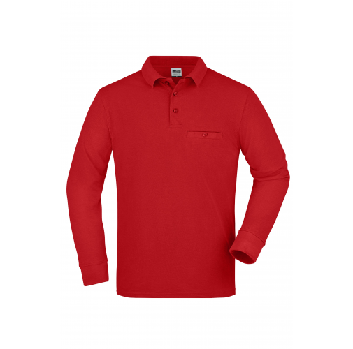 Men\'s Workwear Polo Pocket Longsleeve