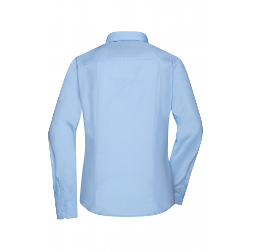 Ladies\' Shirt Long-Sleeved Micro-Twill