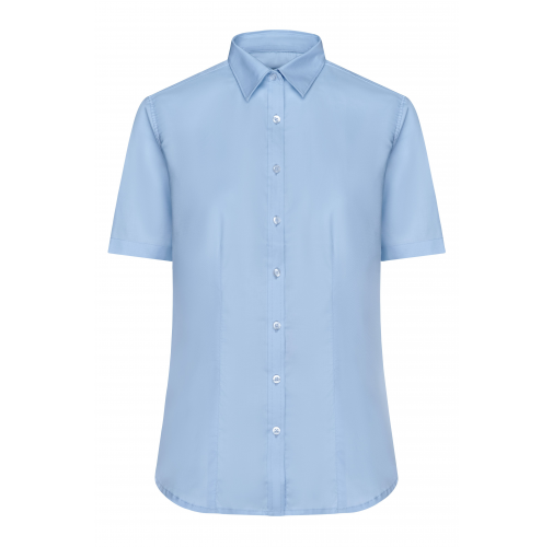 Ladies\' Shirt Short-Sleeved Micro-Twill