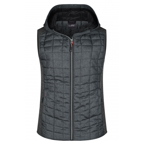 LADIES' KNITTED HYBRID VEST