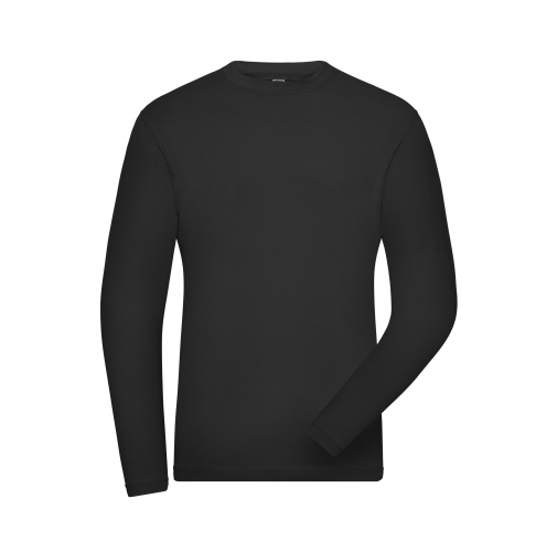 Men's BIO Stretch-Longsleeve Work - SOLID -