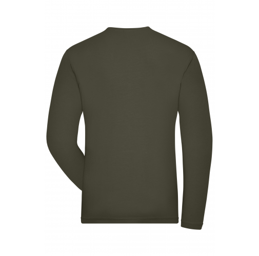 Men\'s BIO Stretch-Longsleeve Work - SOLID - OCS Blended