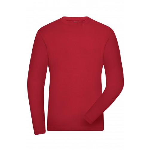 Men\'s BIO Stretch-Longsleeve Work - SOLID - OCS Blended