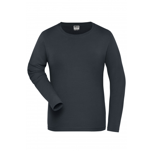 Ladies\' BIO Stretch-Longsleeve Work - SOLID - OCS Blended