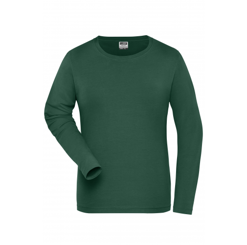 Ladies\' BIO Stretch-Longsleeve Work - SOLID - OCS Blended